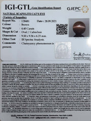 4.88 Ratti Natural Scapolite Cat's Eye with Govt. Lab Certified-(1221)