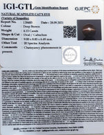 Load image into Gallery viewer, 4.15/CT Natural Scapolite Cat&#39;s Eye with Govt. Lab Certified-(1221)
