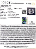 Load image into Gallery viewer, 9.51/CT Natural White Sapphire with Govt Lab Certificate-128661