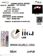 Load image into Gallery viewer, 4.56/CT Natural Ruby Stone with Govt. Lab Certificate-12927D53219