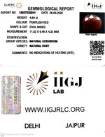 Load image into Gallery viewer, 4.84/CT Natural Ruby Stone with Govt. Lab Certificate-12927D53241