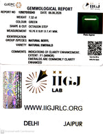 Load image into Gallery viewer, 7.32/CT Natural Panna Stone with Govt. Lab Certificate-12927D53243
