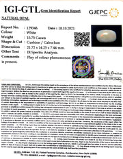 15.75/CT Natural Fire Opal with Govt. Lab Certificate-4551