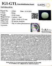 15.58/CT Natural Fire Opal with Govt. Lab Certificate-4551