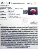 Load image into Gallery viewer, 6.52 Ratti Natural New Burma Ruby with Govt. Lab Certificate-(3441)

