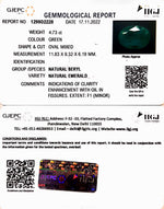 Load image into Gallery viewer, 4.73/CT Natural Emerald Stone With Govt. Lab Certified (12210)
