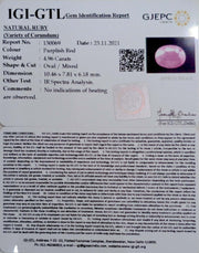 5.50 Ratti Natural New Burma Ruby with Govt. Lab Certificate-(3441)