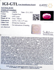 5.49 Ratti Natural New Burma Ruby with Govt. Lab Certificate-(3441)