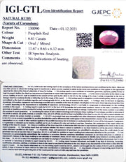 7.11 Ratti Natural New Burma Ruby with Govt. Lab Certificate-(3441)