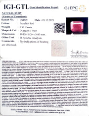6.35 Ratti Natural New Burma Ruby with Govt. Lab Certificate-(3441)