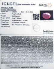 4.09 Ratti Natural New Burma Ruby with Govt. Lab Certificate-(4551)