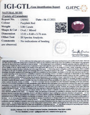 6.50 Ratti Natural new burma Ruby with Govt. Lab Certificate-(2331)