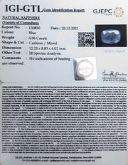 5.50 Ratti Natural Blue Sapphire With Govt Lab Certified-(6771)