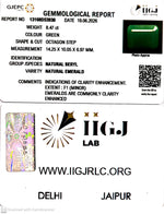 Load image into Gallery viewer, 8.47/CT Natural Panna Stone with Govt. Lab Certificate-13108D53930
