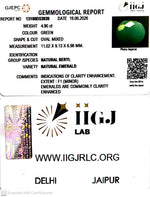 Load image into Gallery viewer, 4.9/CT Natural Panna Stone with Govt. Lab Certificate-13108D53939