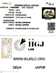 2.83/CT Natural Yellow Sapphire With Govt Lab Certificate-13108D53950