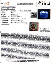 9.41 Ratti Natural blue sapphire with Govt. Lab Certificate (6771)