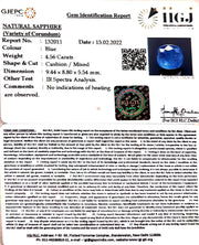 5.06 Ratti Natural blue sapphire with Govt. Lab Certificate (6771)