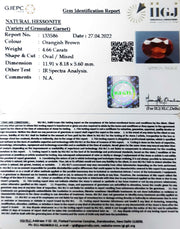 5.17 Ratti Natural Govt. Lab Certified Ceylonese Gomed-(1221)