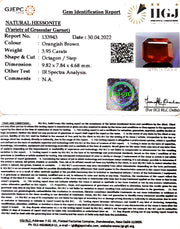 3.95/CT Natural Govt. Lab Certified Ceylonese Gomed-(1221)