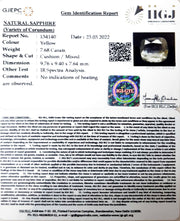 7.68/CT Natural Ceylonese Pukhraj with Govt Lab Certificate-45510
