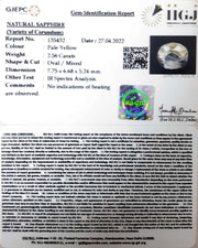 2.56 Carat Natural Ceylonese Pukhraj with Govt Lab Certificate-(YELSA9T)