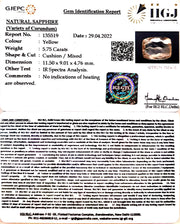 5.75/CT Natural Ceylonese Pukhraj with Govt Lab Certificate-YELSA9U