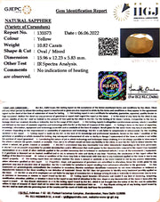10.82/CT Natural Ceylonese Pukhraj with Govt Lab Certificate-4551