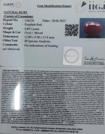 Load image into Gallery viewer, 4.85/CT Natural Indian Ruby with Govt. Lab Certificate-2331
