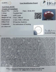 4.09/CT Natural Neo Burma Ruby with Govt. Lab Certificate-3441