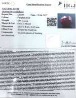 Load image into Gallery viewer, 4.93/CT Natural Ruby Stone with Govt. Lab Certificate-136233
