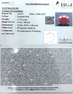 Load image into Gallery viewer, 3.74/CT Natural Ruby Stone with Govt. Lab Certificate-136237
