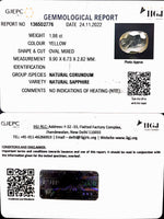 Load image into Gallery viewer, 1.98/CT Natural Ceylonese Pukhraj with Govt Lab CertificatE-YELSA9T
