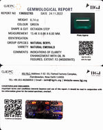 Load image into Gallery viewer, 6.74/CT Natural Panna Stone with Govt. Lab Certificate (45510)
