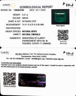 Load image into Gallery viewer, 4.87/CT Natural Panna Stone with Govt. Lab Certificate (45510)
