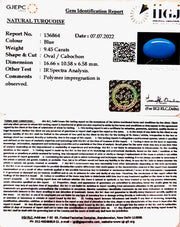 9.45 Carat Turquoise-(832)