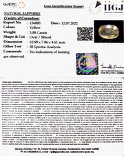 3.88/CT Natural Ceylonese Pukhraj with Govt Lab Certificate-6771
