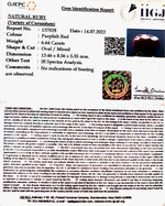 Load image into Gallery viewer, 6.64/CT Natural Ruby Stone with Govt. Lab Certificate-137028