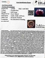 Load image into Gallery viewer, 8.53/CT Natural Indian Ruby with Govt. Lab Certificate-2331

