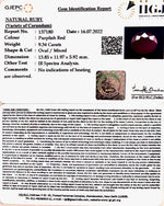 Load image into Gallery viewer, 9.34/CT Natural Mozambique Ruby with Govt. Lab Certificate-(12210)
