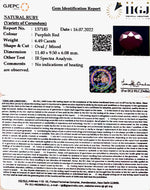 Load image into Gallery viewer, 6.49/CT Natural Mozambique Ruby with Govt. Lab Certificate-7881
