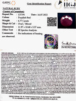Load image into Gallery viewer, 6.77/CT Natural Mozambique Ruby with Govt. Lab Certificate-7881
