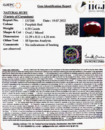 Load image into Gallery viewer, 4.20/CT Natural Neo Burma Ruby with Govt. Lab Certificate-5661

