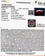 Load image into Gallery viewer, 3.74/CT Natural Mozambique Ruby with Govt. Lab Certificate-(12210)
