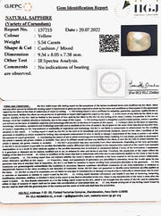 5.54/CT Natural Ceylonese Pukhraj with Govt Lab Certificate-4551