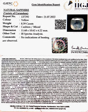 8.39/CT Natural Ceylonese Pukhraj with Govt Lab Certificate-16650