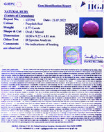 Load image into Gallery viewer, 4.77/CT Natural Mozambique Ruby with Govt. Lab Certificate-(23310)
