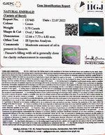 Load image into Gallery viewer, 4.06/CT Natural Panna Stone with Govt. Lab Certified-8991
