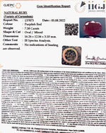Load image into Gallery viewer, 7.58/CT Natural Mozambique Ruby with Govt. Lab Certificate-(RUBY9U)
