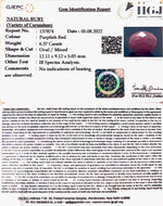 Load image into Gallery viewer, 6.37/CT Natural Mozambique Ruby with Govt. Lab Certificate-(RUBY9U)
